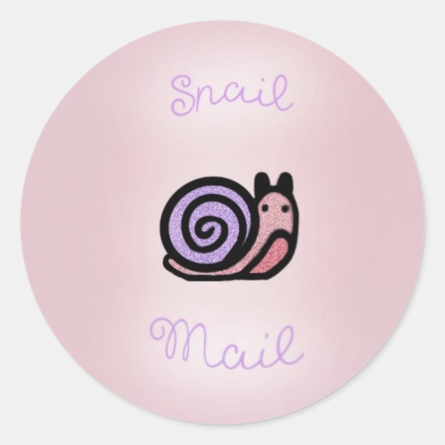 ‘snail mail’ autocollant set (Devant)