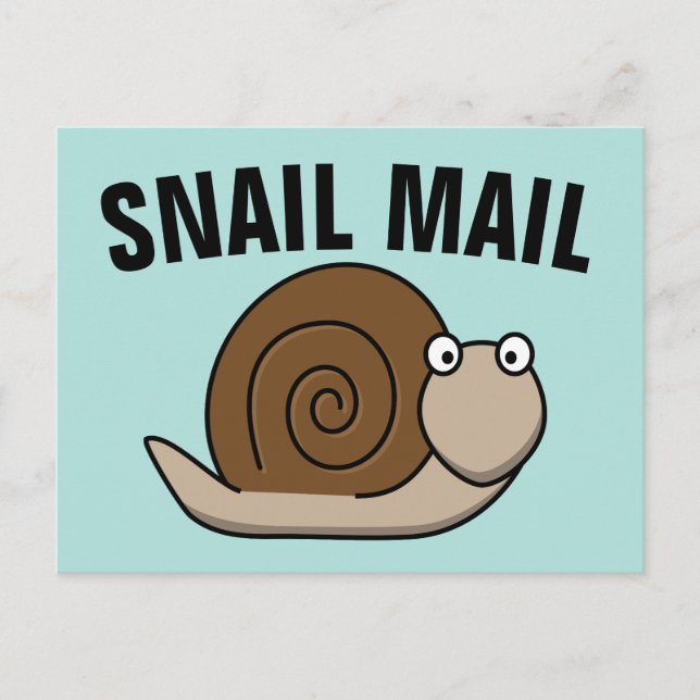 SNAIL MAIL Funny Postkarten (Vorderseite)