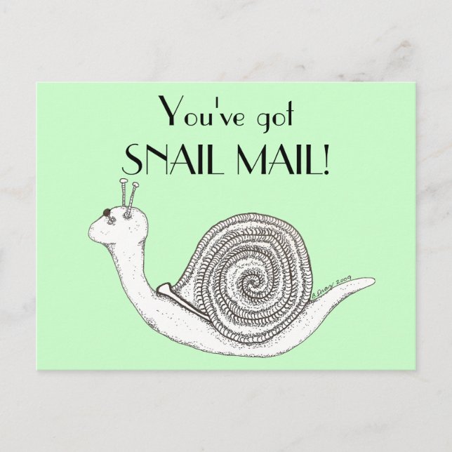 Snail mail postkarte (Vorderseite)