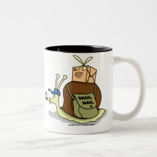 Snail- mailkaffee-Tasse Zweifarbige Tasse