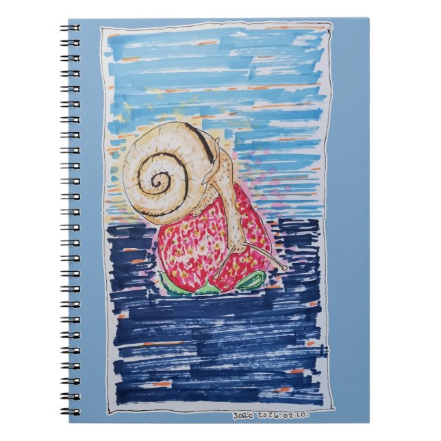 Snail on the Strawberry Notizblock (Vorderseite)