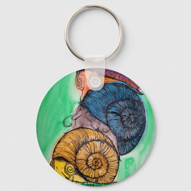 Snail Pile Schlüsselanhänger (Vorderseite)