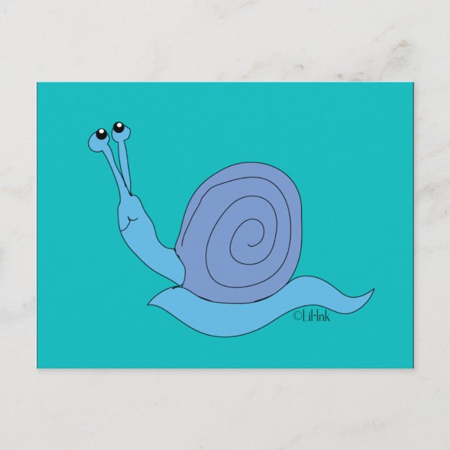 Snail Postcard Postkarte (Vorderseite)