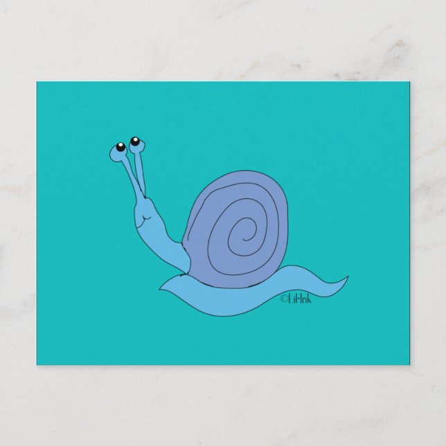 Snail Postcard Postkarte (Vorderseite)