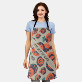 Snail Rainbow Personalisiertes Muster Schürze