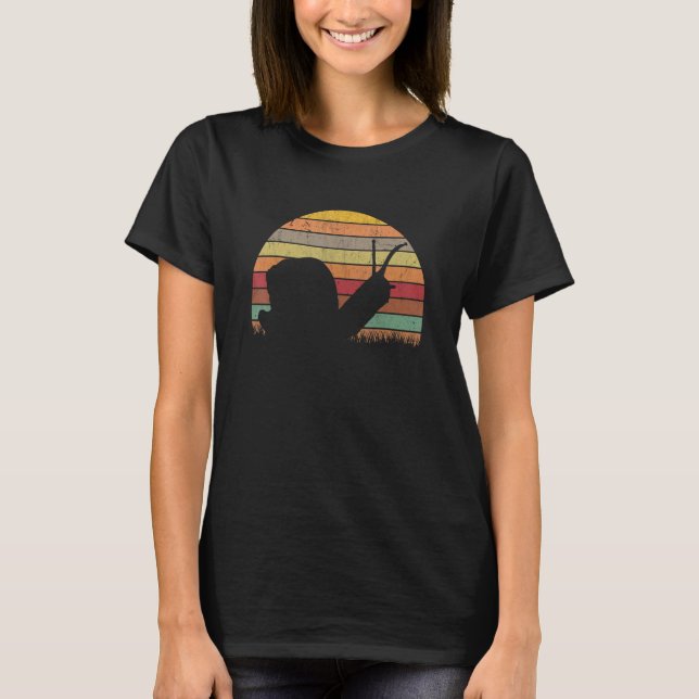Snail Retro Roman Snail Vintag 1 T-Shirt (Vorderseite)