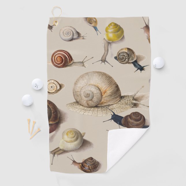 Snail Slug Garden Haustier Gastropod Botanische Sc Golfhandtuch (Insitu)