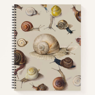 Snail Slug Garden Haustier Gastropod Botanische Sc Notizbuch