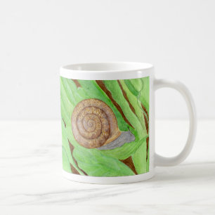 Snail Watercolor Kaffeetasse