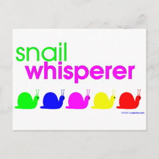 Snail Whisperer Postkarte