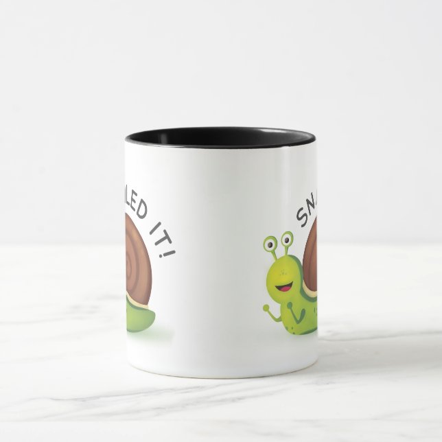 Snailed es Schwarz-Wecker-Tasse Tasse (Zentrum)