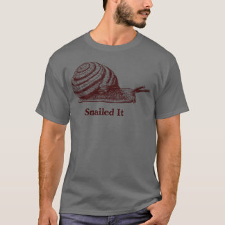 Snailed It Tier Humor-Geschenk T-Shirt