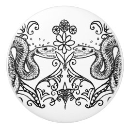 Snake Anatomy Ceramic Knob Keramikknauf