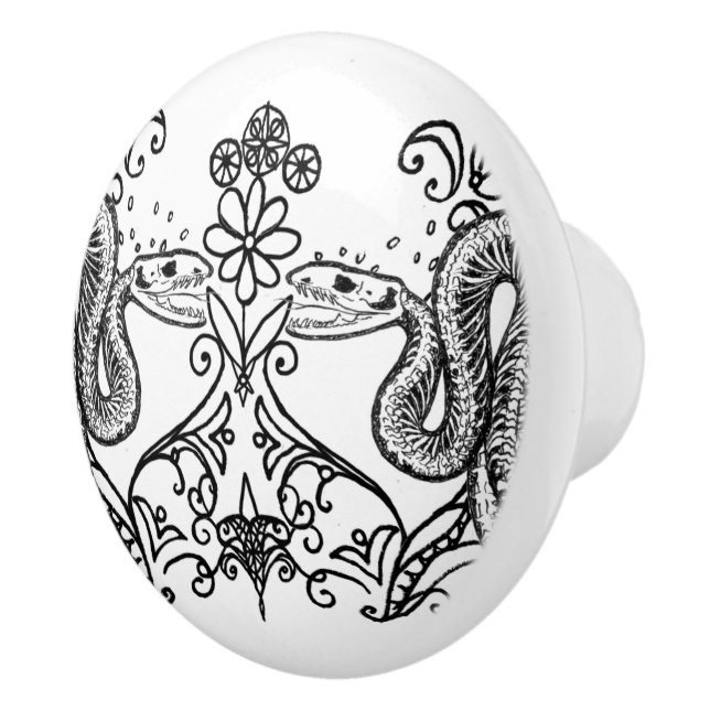 Snake Anatomy Ceramic Knob Keramikknauf (Rechts)