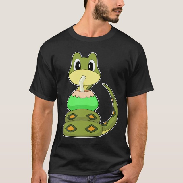 Snake Beach Coconut Summer T-Shirt (Vorderseite)