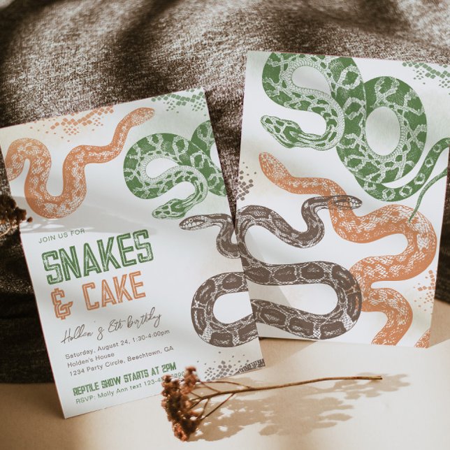 Snake Birthday Einladungen (Von Creator hochgeladen)