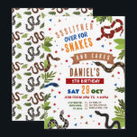 Snake Birthday Party Reptiles Jungle Slither Einladung<br><div class="desc">Schlange Geburtstagsfeier Einladung. Spaß für jedes Alter! Rückdruck im Lieferumfang enthalten.</div>