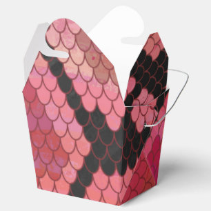 Snake Black and Red Print Geschenkschachtel