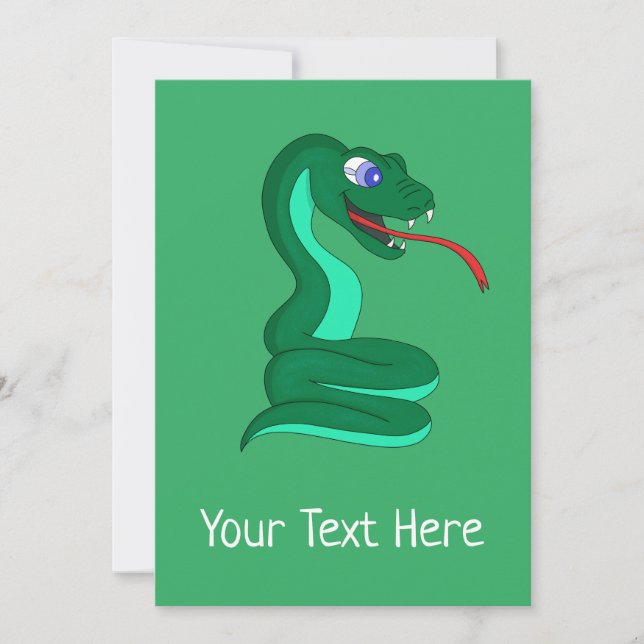 Snake Card Feiertagskarte (Vorderseite)