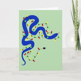 Snake Christmas Card Feiertagskarte