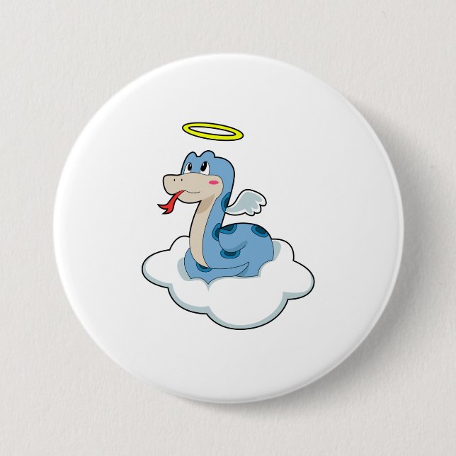 Snake Cloud Angel Button (Vorderseite)