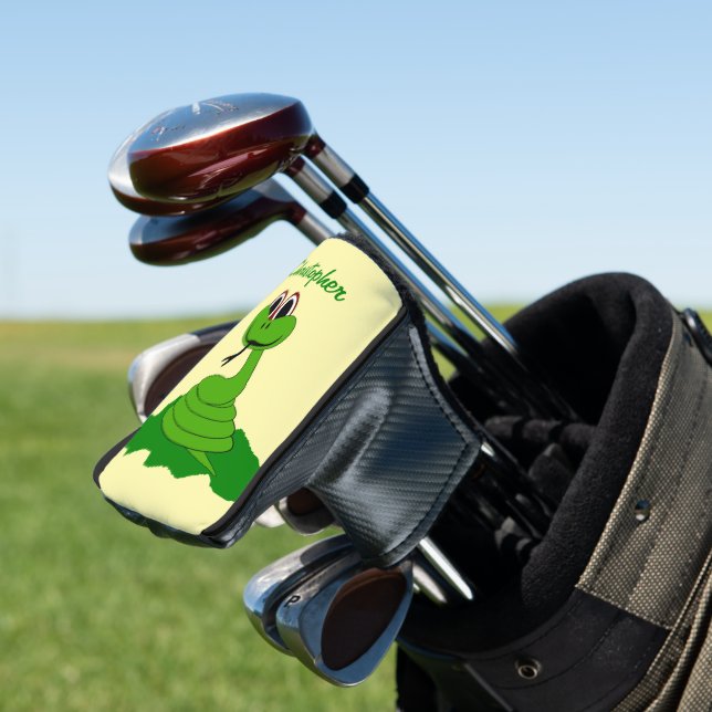 Snake Design Golf Headcover (In Situ)