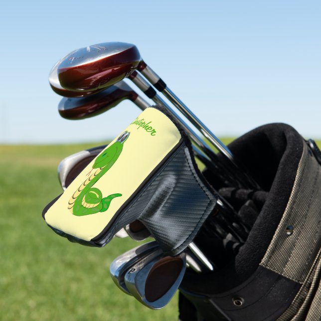 Snake Design Golf Headcover (In Situ)