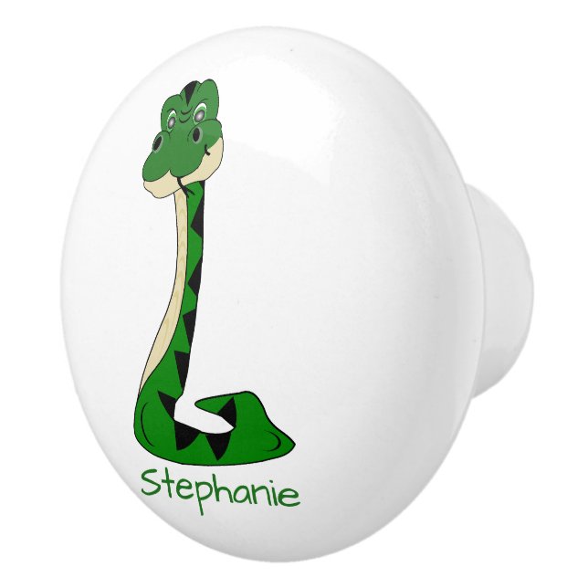 Snake Design Personalised Keramikknauf (Rechts)