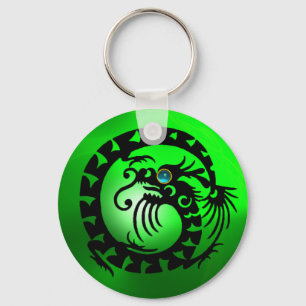 SNAKE DRAGON, schwarz, blau, aquamarin, smaragdgrü Schlüsselanhänger