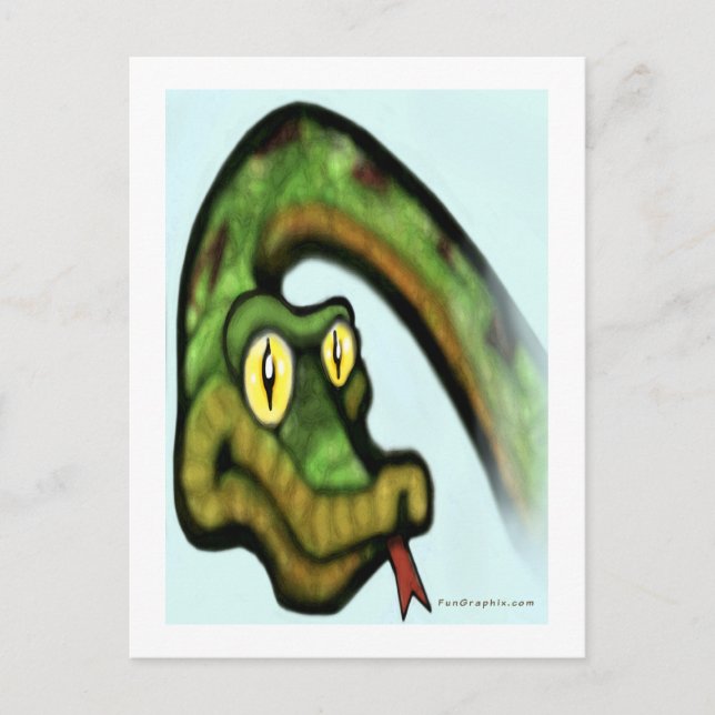 Snake Eyes Postkarte (Vorderseite)