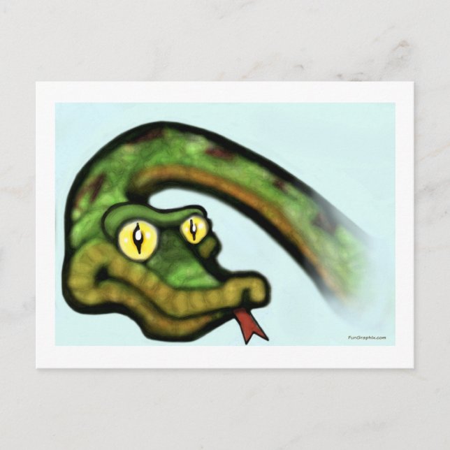 Snake Eyes Postkarte (Vorderseite)