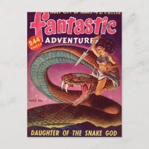 Snake Girl Postkarte