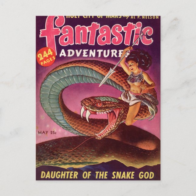 Snake Girl Postkarte (Vorderseite)