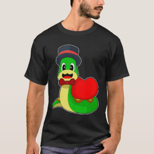 Snake Groom Heart Wedding T-Shirt