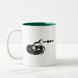 Snake Hiss Planets Solar System Space Zweifarbige Tasse