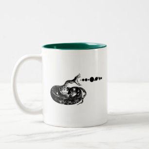 Snake Hiss Planets Solar System Space Zweifarbige Tasse