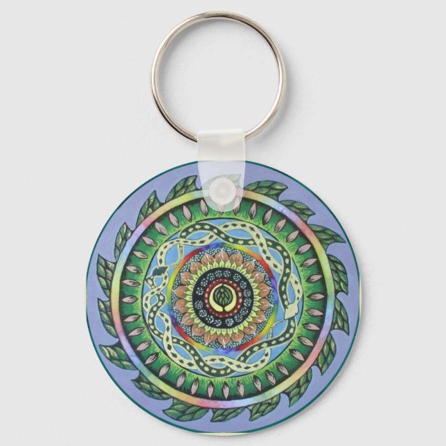 Snake Mandala Schlüsselanhänger (Vorderseite)