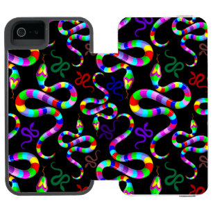 Snake Psychedelic Rainbow Colors Incipio Watson™ iPhone 5 Geldbörsen Hülle