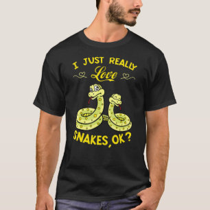 Snake Reptile Owner Herpetology Zoologe T-Shirt