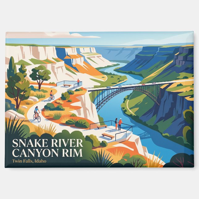 Snake River Canyon Rand Idaho Magnet (Vorderseite)