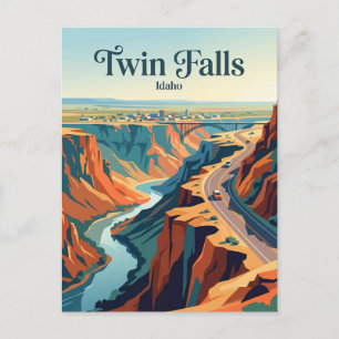 Snake River Canyon Rand Idaho Postkarte