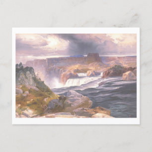Snake River Great Falls Vintag Prang Lithograph Postkarte