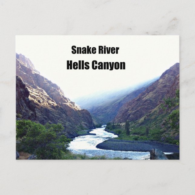 Snake RIver, Hells Canyon Postkarte (Vorderseite)