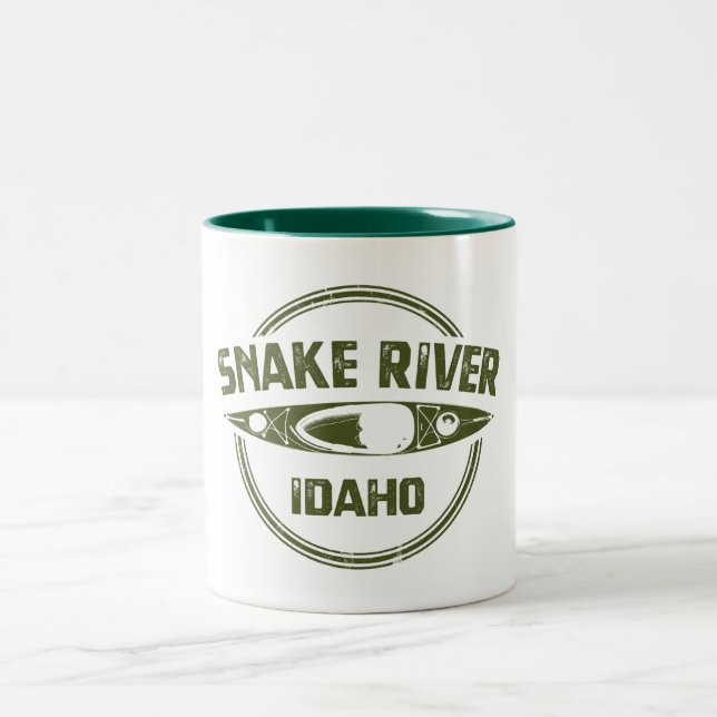 Snake River Idaho Zweifarbige Tasse (Mittel)