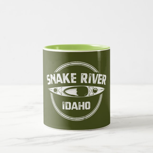 Snake River Idaho Zweifarbige Tasse (Mittel)