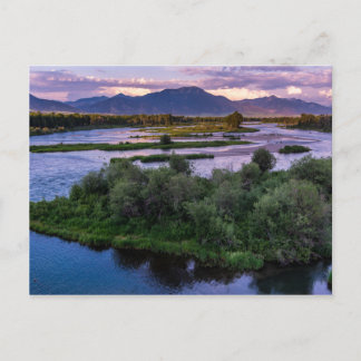Snake River Sunset - Swan Valley - Idaho Postkarte