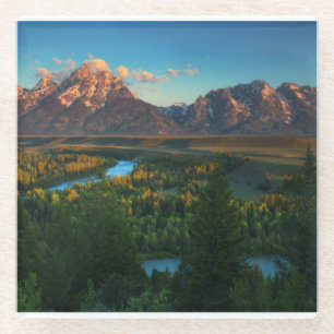 Snake River übersehen Glasuntersetzer