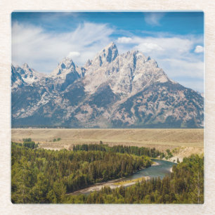 Snake River übersehen großartigen Teton Glasuntersetzer