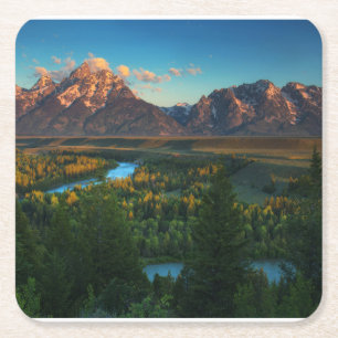Snake River übersehen Rechteckiger Pappuntersetzer