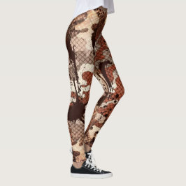 Snake Skin Camouflage Leggings